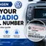 Volkswagen radio serial number guide for finding a VW radio code