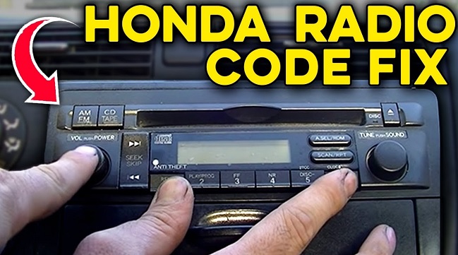 Honda radio code by VIN