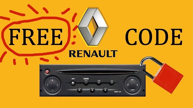 Renault radio code list