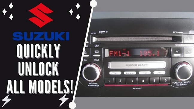 Suzuki radio code