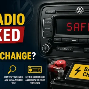 VW radio locked after battery change