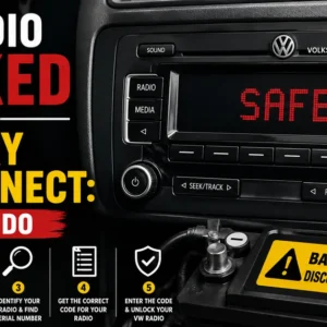 VW radio locked after battery disconnect