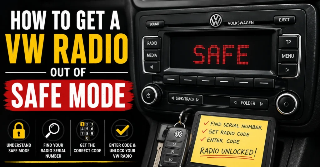 How to get a VW radio out of SAFE mode